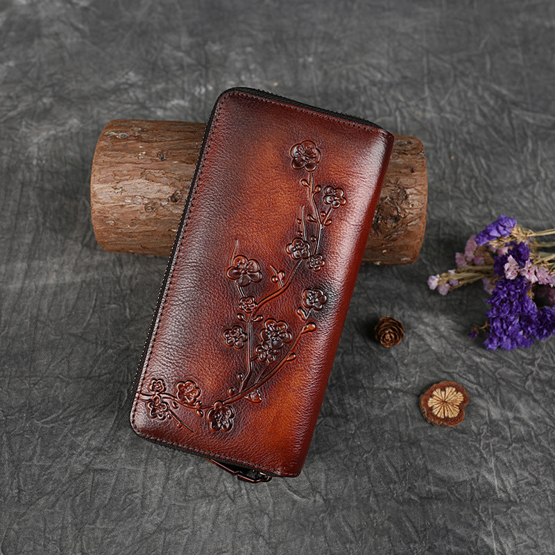 Leathario Genuine Leather Womens Wallet, Small Wallet for Women, Women's Purse