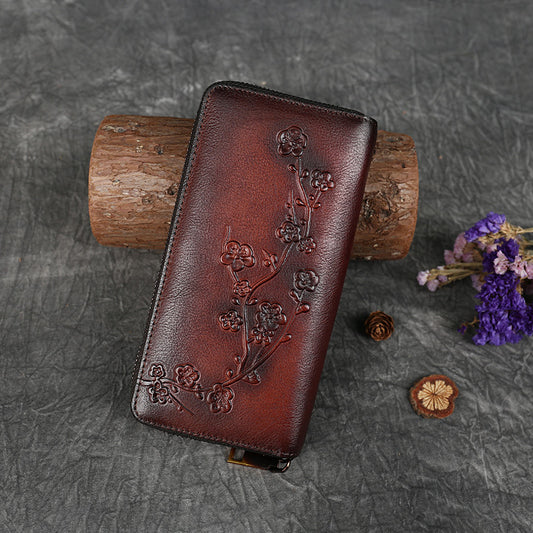 Leathario Genuine Leather Womens Wallet, Small Wallet for Women, Women's Purse