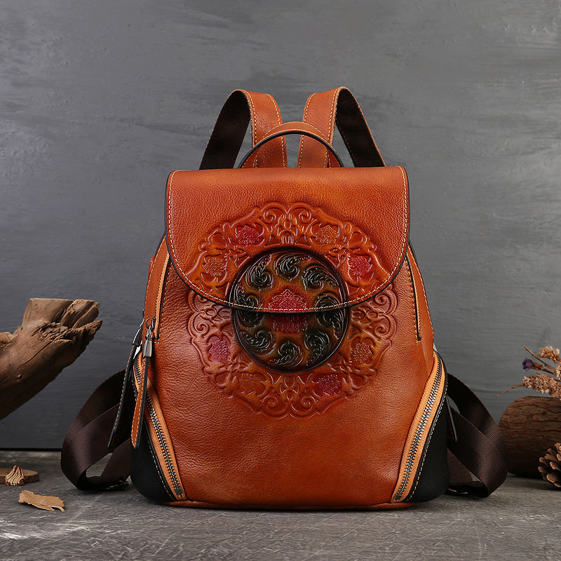designer mini-purse backpack lether Leathario Small Backpack for Women, Genuine Leather Backpack Purse for