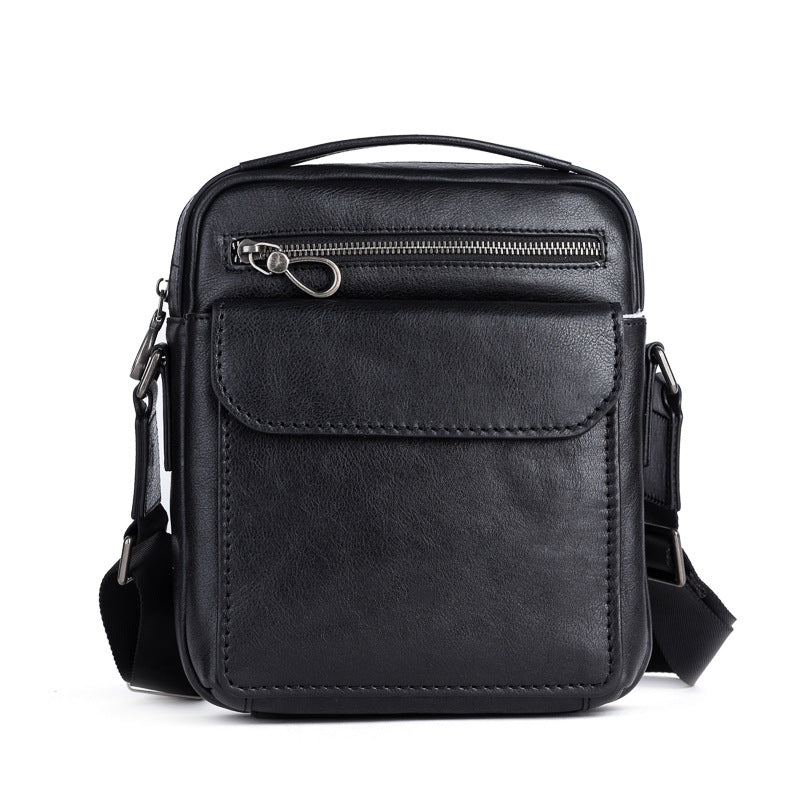 Leathario Men's Crossbody Bag Leather Shoulder Bag for Men Small Messenger Purse Sling Satchel Bag for Work Travel