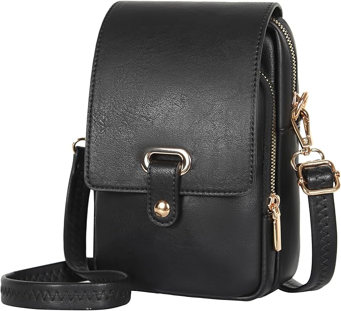 Leathario Crossbody Bag for Women,Phone Purse, Womens Crossbody Phone Bag