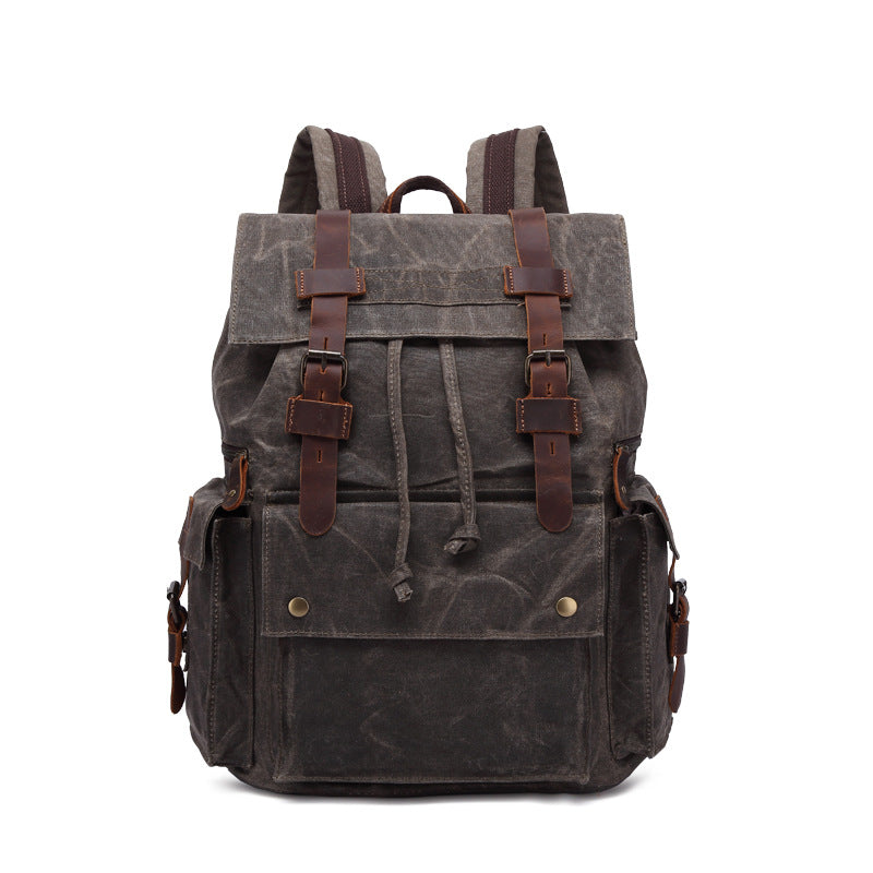 Leathario Vintage Backpacks for Men Laptop Bag Mens Overnight Weekender Camping Daypack Rucksack