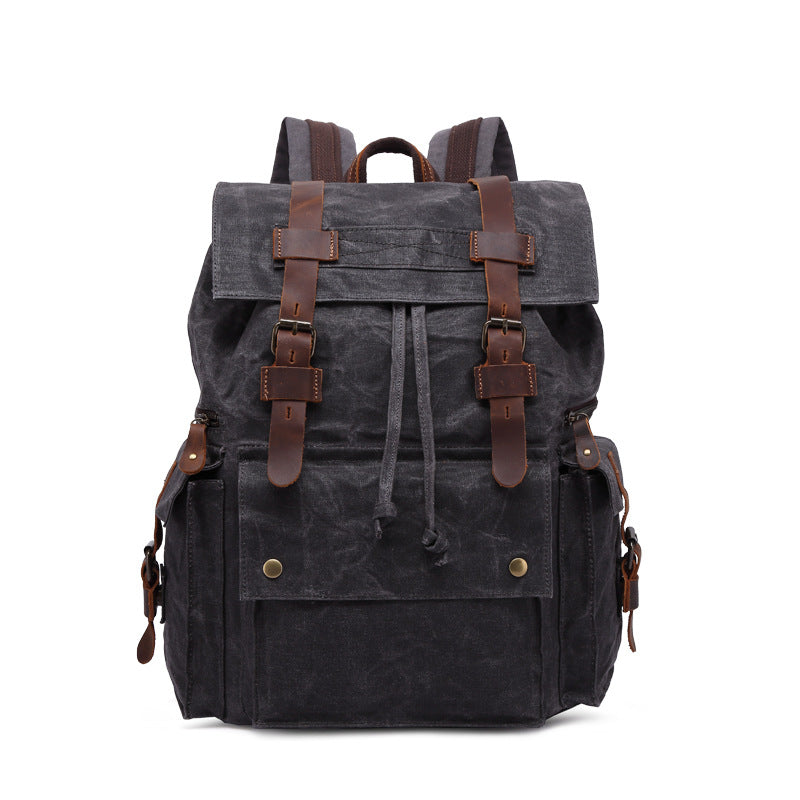 Leathario Vintage Backpacks for Men Laptop Bag Mens Overnight Weekender Camping Daypack Rucksack