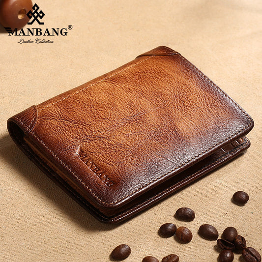 Leathario Genuine Leather Wallet for Men,Premium Mens Wallet, Card Holder Wallet for Men, Men's Coin Purse